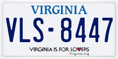 VA license plate VLS8447