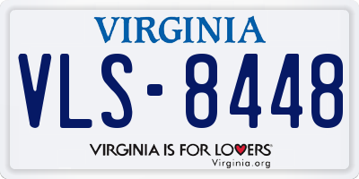 VA license plate VLS8448