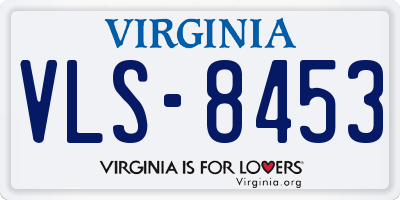 VA license plate VLS8453