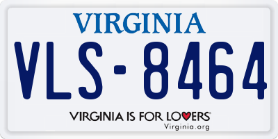 VA license plate VLS8464