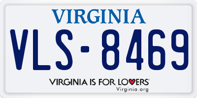 VA license plate VLS8469