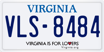 VA license plate VLS8484