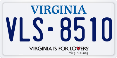VA license plate VLS8510