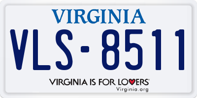 VA license plate VLS8511