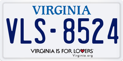 VA license plate VLS8524