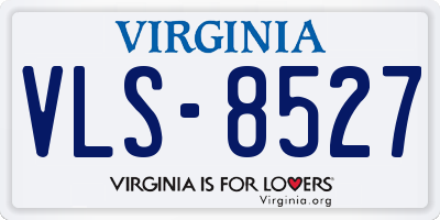 VA license plate VLS8527