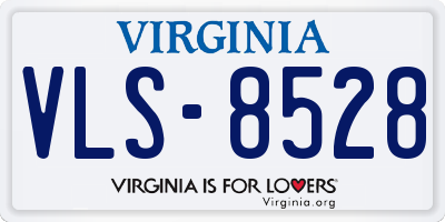 VA license plate VLS8528