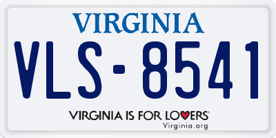 VA license plate VLS8541