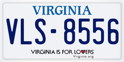 VA license plate VLS8556