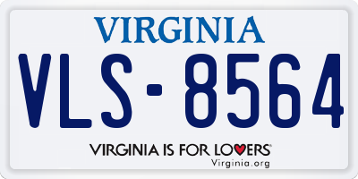 VA license plate VLS8564