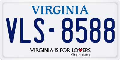 VA license plate VLS8588