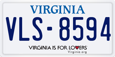VA license plate VLS8594