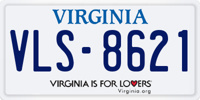 VA license plate VLS8621