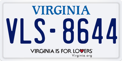 VA license plate VLS8644