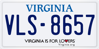 VA license plate VLS8657