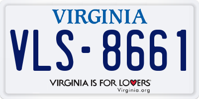 VA license plate VLS8661