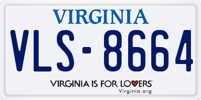 VA license plate VLS8664