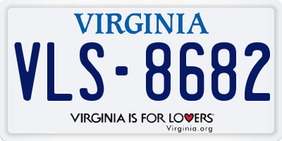 VA license plate VLS8682