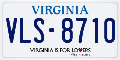 VA license plate VLS8710