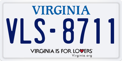 VA license plate VLS8711