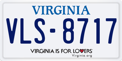 VA license plate VLS8717