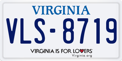 VA license plate VLS8719