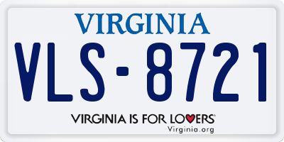 VA license plate VLS8721