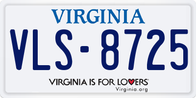 VA license plate VLS8725