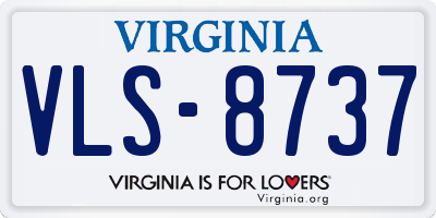 VA license plate VLS8737