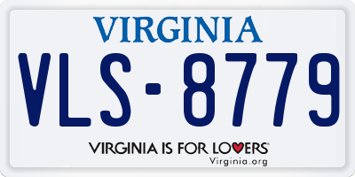 VA license plate VLS8779