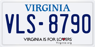 VA license plate VLS8790