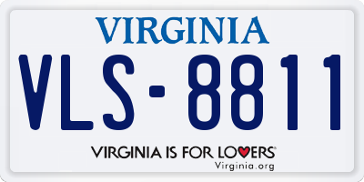VA license plate VLS8811
