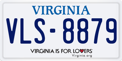 VA license plate VLS8879