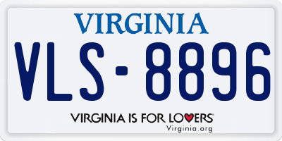 VA license plate VLS8896