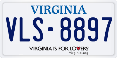 VA license plate VLS8897