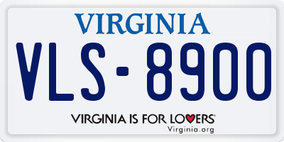 VA license plate VLS8900