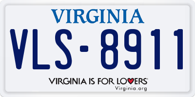 VA license plate VLS8911