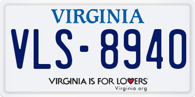 VA license plate VLS8940