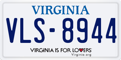 VA license plate VLS8944