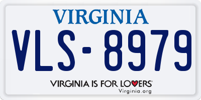 VA license plate VLS8979