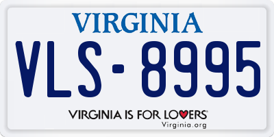 VA license plate VLS8995