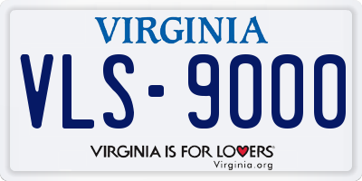 VA license plate VLS9000