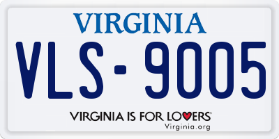 VA license plate VLS9005