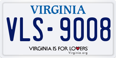 VA license plate VLS9008