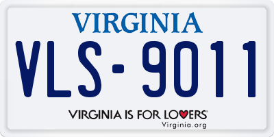 VA license plate VLS9011