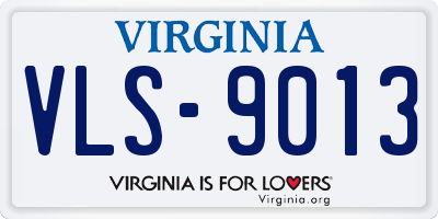 VA license plate VLS9013