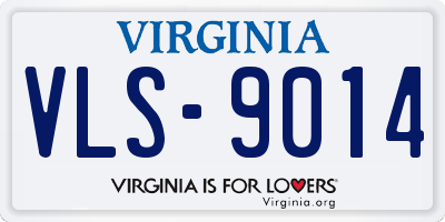 VA license plate VLS9014