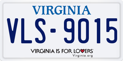 VA license plate VLS9015