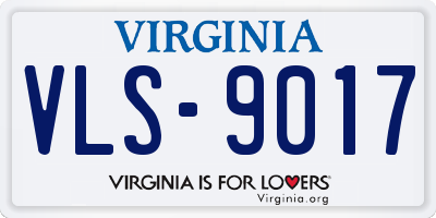 VA license plate VLS9017