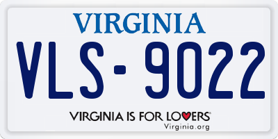 VA license plate VLS9022